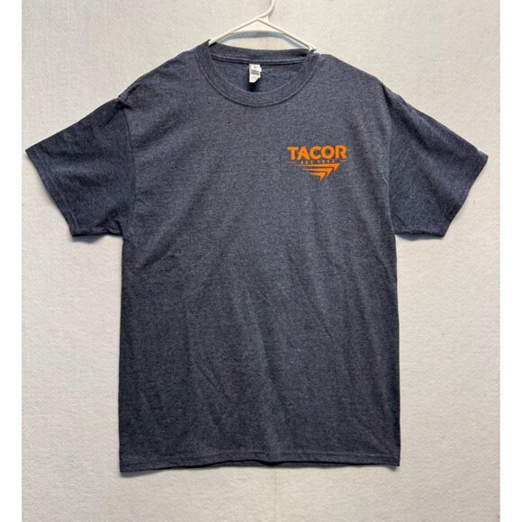 Jerzees Other - Jerzees Dry Power Tacor Logo Gray T-Shirt M 50/50 Cotton Polyester Blend